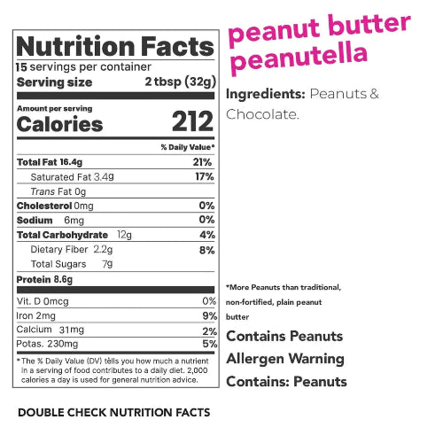 Picky Punch. Peanutella Butter, 500g All Natural, 8g Protein - PICKY PUNCH® PICK your own taste PUNCH™.