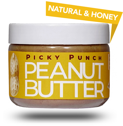 Picky Punch. Honey Peanut Butter, 500g All Natural, 8g Protein - PICKY PUNCH® PICK your own taste PUNCH™.