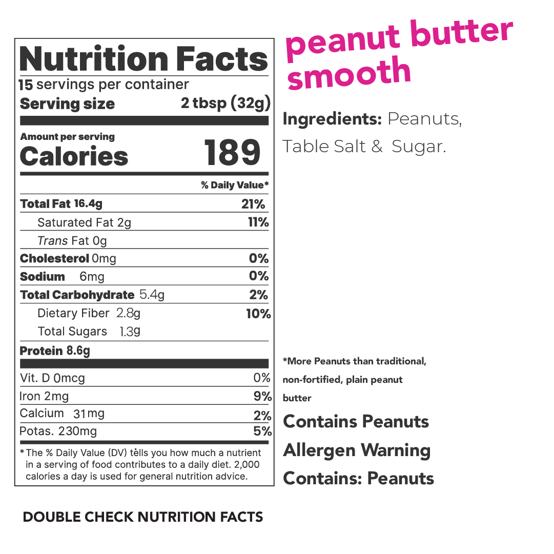 Picky Punch. Smooth Peanut Butter, 500g All Natural, 8g Protein - PICKY PUNCH® PICK your own taste PUNCH™.