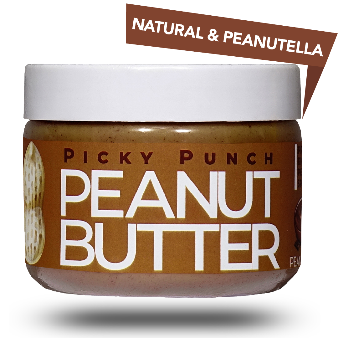 Picky Punch. Peanutella Butter, 500g All Natural, 8g Protein - PICKY PUNCH® PICK your own taste PUNCH™.