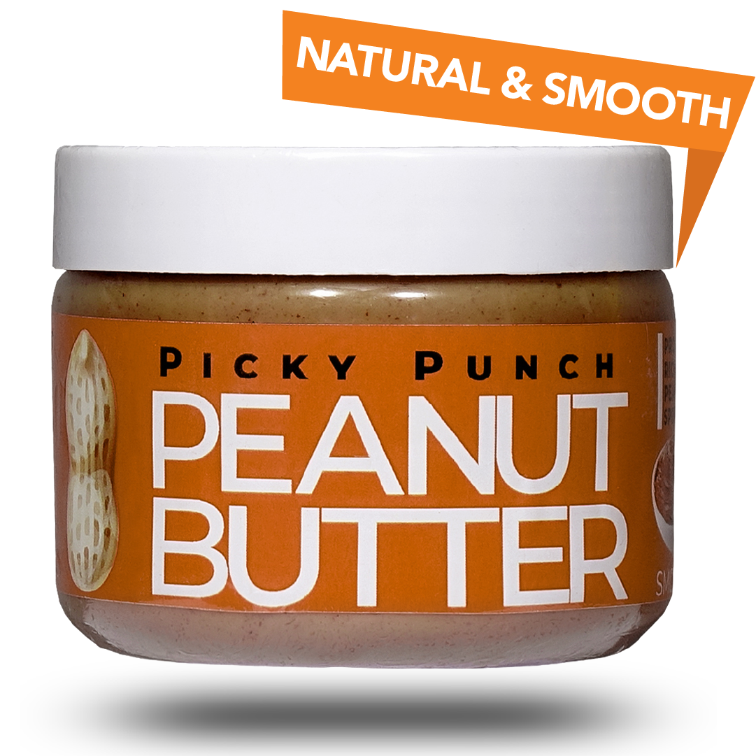 Picky Punch. Smooth Peanut Butter, 500g All Natural, 8g Protein - PICKY PUNCH® PICK your own taste PUNCH™.